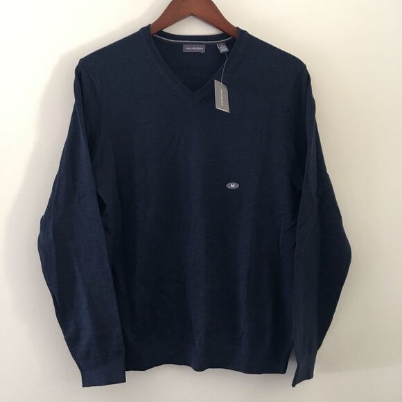 Van Heusen NWT Blue V Neck Sweater | Size Medium - Picture 1 of 6